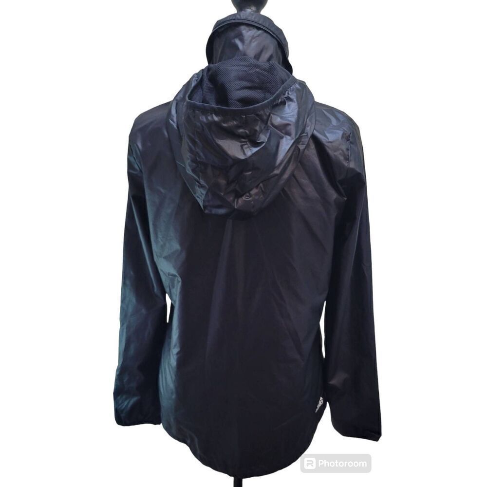 Adidas Linear Windbreaker w/ Zipup Hood Jacket Size XS Black Womens - Picture 3 of 8